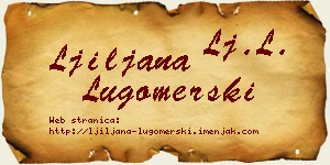 Ljiljana Lugomerski vizit kartica